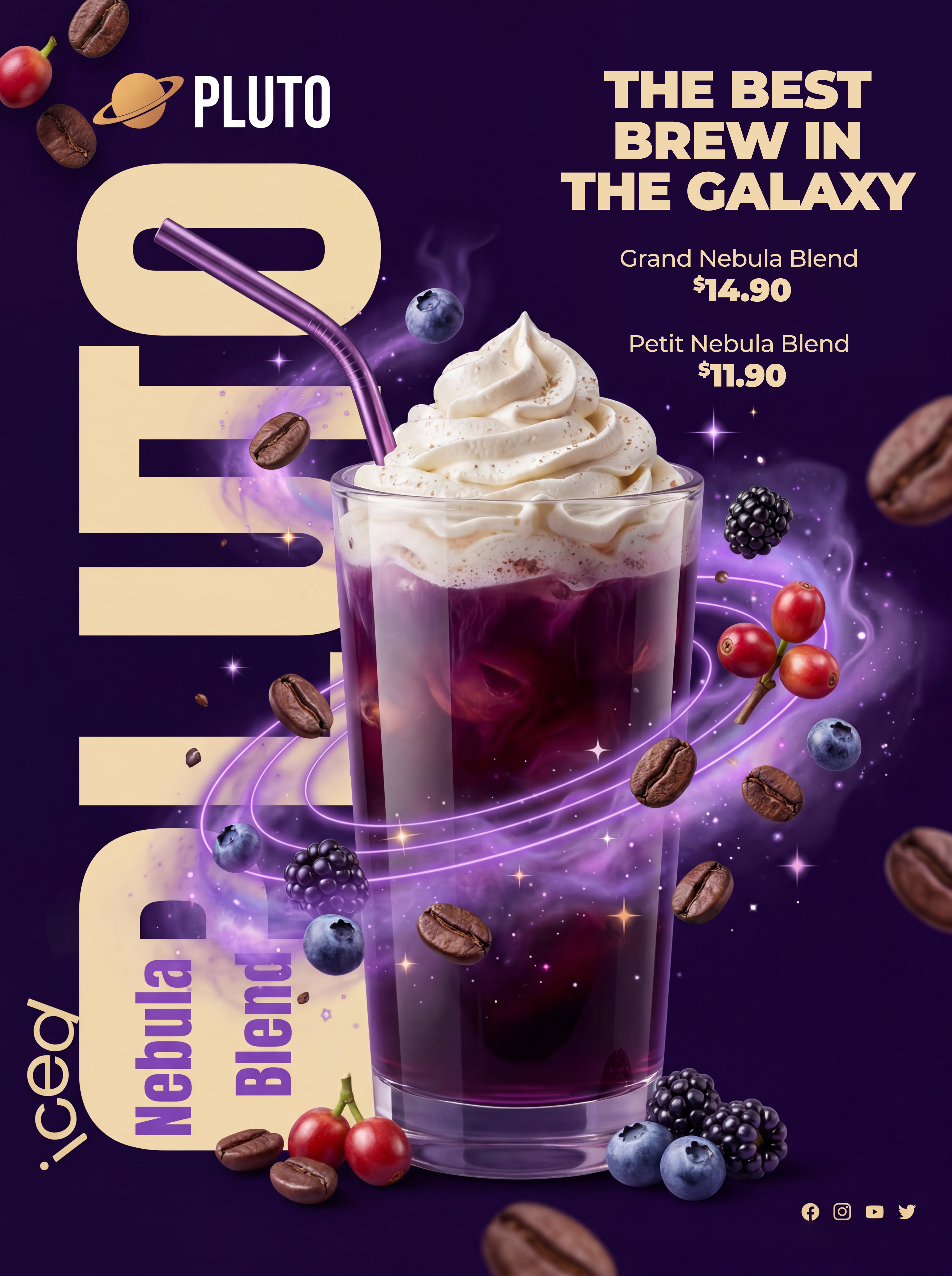 Pluto Coffee  ·  Social Media