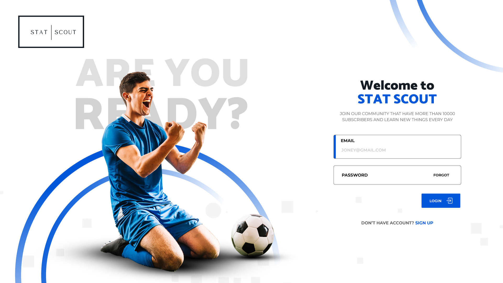 Stat Scout: design view 3